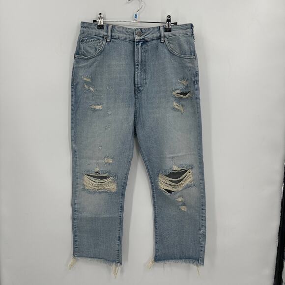 SER.O.YA Omar Drop Crotch Boyfriend Jeans Size 28 NWT - Picture 4 of 10